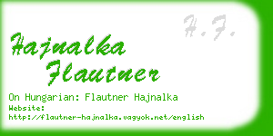 hajnalka flautner business card